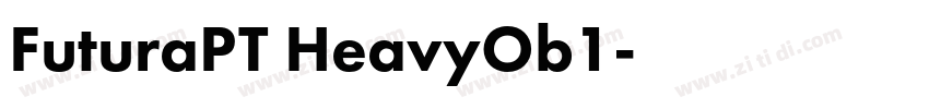 FuturaPT HeavyOb1字体转换